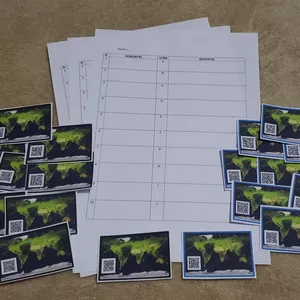 Imagem de capa para o Ebook Fluxos e Deslocamentos Populacionais no Mundo - Caça aos Qr Codes