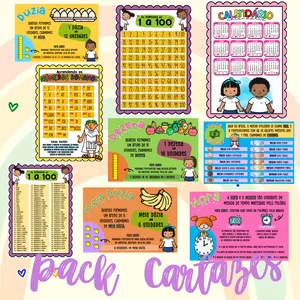 Imagem de capa para o Ebook Pack Matemática CARTAZES