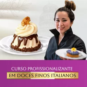 Imagem de capa para o Curso online CURSO PROFISSIONALIZANTE EM DOCES FINOS ITALIANOS