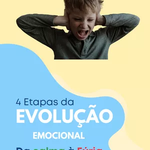 Imagem de capa para o Ebook 4 Etapas da Evolução Emocional - Da Calma á Fúria