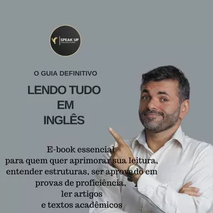 Imagem de capa para o Ebook Guia Definitivo de Inglês: LENDO TUDO EM INGLÊS