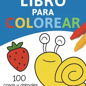 Imagen de portada para Ebook El primer libro para colorear para niños pequeños creativos de 1 a 3 años: 100 cosas y animales cotidianos para colorear y aprender | Para niños pequeños y niños de 1, 2 y 3 años