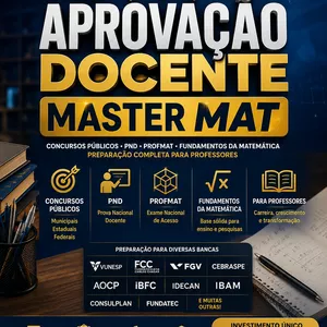 Imagem do curso APROVAÇÃO DOCENTE MASTER MAT