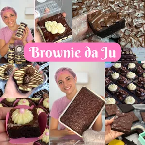 Imagem de capa para o Curso online Brownie da Ju| Curso em vídeo aulas 