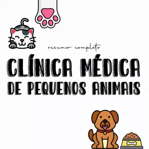 Imagem de capa para o Ebook Resumo Completo de Clínica Médica de Pequenos Animais