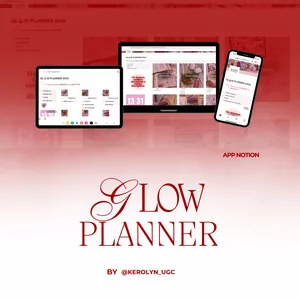 Imagem de capa para o Ebook Kero Glow Planner - Template Notion