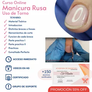 Imagen de portada para Ebook Manicura Rusa - Uso de Torno