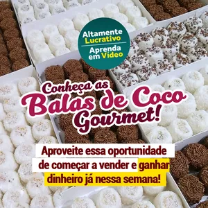 Imagem de capa para o Curso online Bala de Coco Gourmet