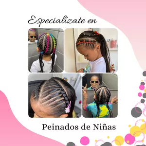 Imagen de portada para Curso online Aprende a crear de forma fácil y rápida, peinados para niñas con Trenzas invertidas para Toda Ocasión.