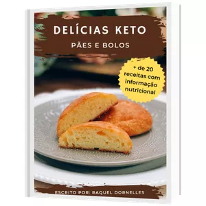 Imagem de capa para o Ebook Delícias Keto - Pães e Bolos