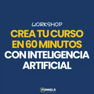 Imagen de portada para Curso online *Workshop* Tu Curso en 60 Minutos con IA