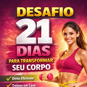 Imagem de capa para o Ebook 21 dias para transformar seu corpo