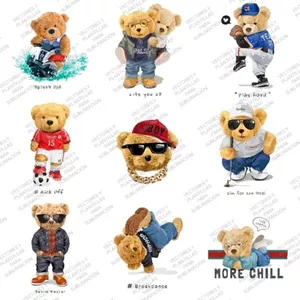 Imagen de portada para Curso online Mega pack 110 diseños de osos para dtf