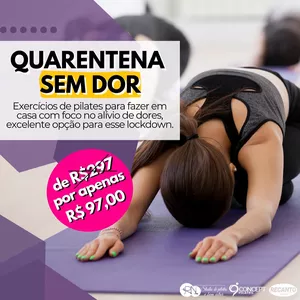 Imagem de capa para o Curso online QUARENTENA SEM DOR!
