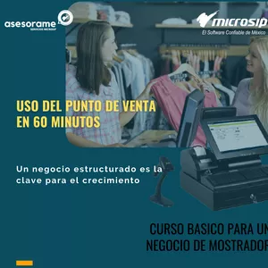 Imagen de portada para Curso online Aprende tu punto de venta Microsip en 60 minutos