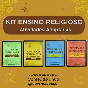 Imagem de Kit Ensino Religioso - Atividades Adaptadas criado por Inove na Escola na hotmart
