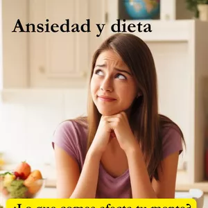Imagen de portada para Ebook Ansiedad y Dieta: ¿Cómo lo que comes afecta tu mente?