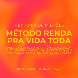 Imagem de capa para o Curso online Mentoria de Milhões | Método Renda pra Vida Toda