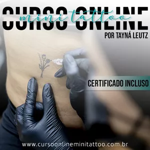 Imagem principal do produto Curso Online Mini Tattoo para iniciantes