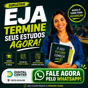 Imagem do curso Supletivo EJA: Finalize seus estudos com flexibilidade e suporte