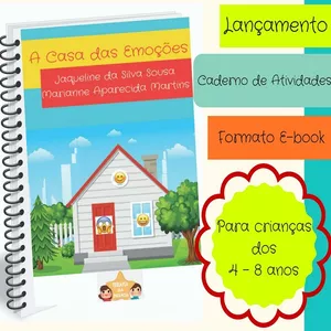 Imagem de capa para o Ebook Caderno de atividades: A casa das emoções