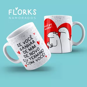 Imagem de capa para o Ebook Artes meme flork para sublimação namorados