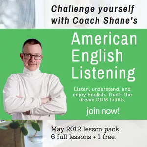Cover image for Online course Coach Shane's American English Listening - May 2012