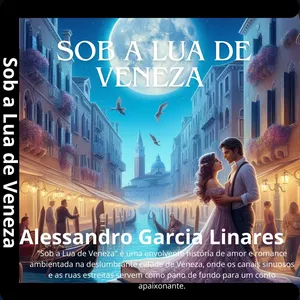 Imagem de capa para o Ebook  Sob a Lua de Veneza