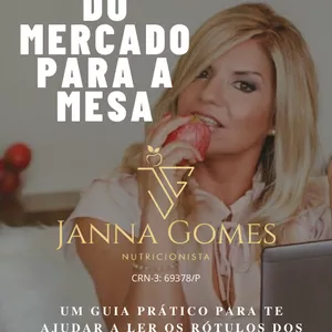 Imagem de capa para o Ebook Leitura de Rótulos - Nutricionista Janna Gomes