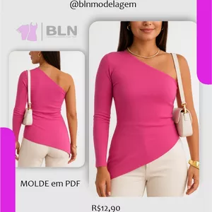 Imagem de capa para o Ebook BLUSA ASSIMÉTRICA 1 OMBRO