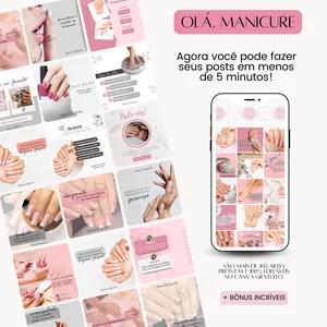 Pack da Manicure e Nail Designer por O mundo da Empreendedora