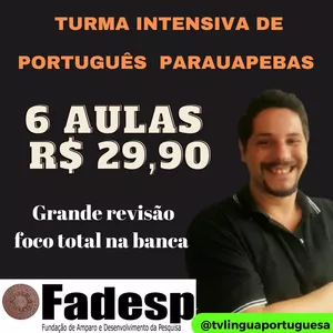 Imagem de capa para o Curso online Turma intensiva de português Parauapebas