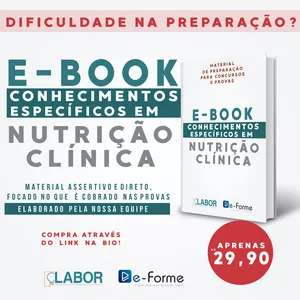 Imagem principal do produto E-book Conhecimentos Específicos em NUTRIÇÃO CLÍNICA - material para preparação para concursos e provas