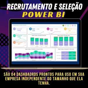 Imagem de capa para o Curso online People Analytics DASHBOARD de Recrutamento e Seleção -  RH/DP Pronto para Usar em sua empresa 