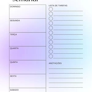 Imagem de capa para o Curso online Planner Semanal | Áurea Azul