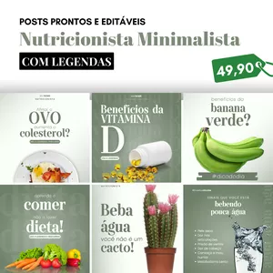 Imagem do curso Pack Canva Nutricionista Minimalista