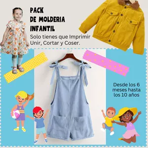 Imagen de portada para Ebook Patrones Kids Molderia de Alta Calidad