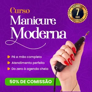 Curso Completo de Manicure + Curso de Alongamento em Gel + Molde F3 + Decoração Encapsulada
