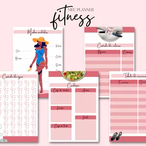 Imagem de capa para o Ebook Planner Fitness