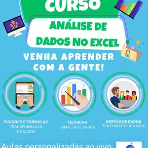 Imagem de capa para o Curso online Curso Análise de dados no Excel