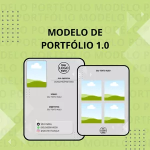 Imagem de capa para o Ebook Modelo de Portfólio 1.0
