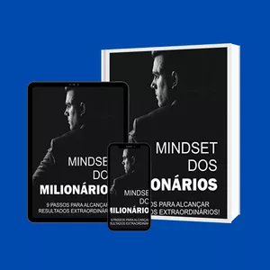 Imagem de capa para o Ebook MINDSET DOS MILI0NÁRIOS: Aprenda 9 passos para alcançar resultados extraordiários!