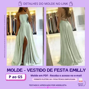 Imagem de capa para o Curso online MOLDE VESTIDO DE FESTA EMILLY
