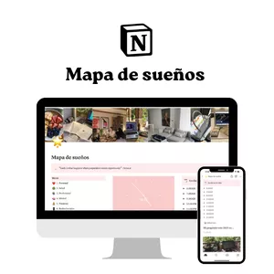 Imagen de portada para Ebook Mapa de sueños: Plantilla en Notion para cumplir tus metas anuales