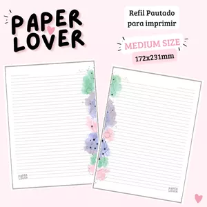 Imagem de capa para o Ebook Insert Pautado Galáxia para Caderno de discos Médio