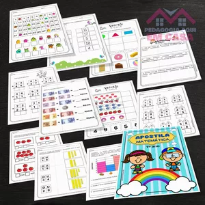 Imagem de capa para o Ebook Apostila de Matemática 1 ano