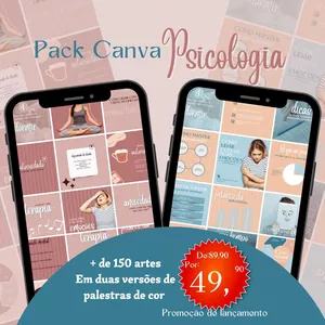 Pack Canva Psicologia por Ramusa Costa