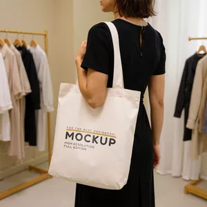 Imagem de capa para o Curso online Mockup de sacola de roupa