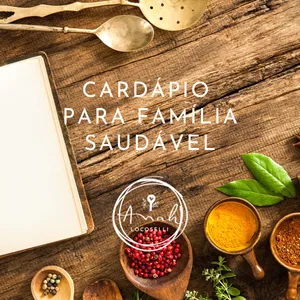 Imagem de capa para o Ebook Cardápio para Família Saudável