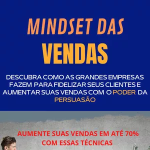 Imagem de capa para o Ebook MINDSET DAS VENDAS